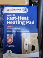 $29 Kingsize PLUSH Heating PAD OPEN BOX