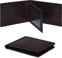 Chocolate Leather Bifold Men's Wallet