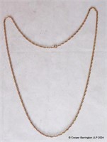 9ct Yellow Gold 32 inch Rope Chain