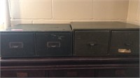 Pair of small file boxes