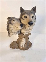 Decorative Wolf Sculpture - 8.5" tall