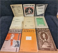 9 Vintage Sheet Music Irving Berlin Chopin And Mor