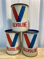 Valvoline grease cans
