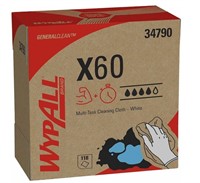 WypAll 34790CT X60 Wipers POP-UP Box White 126/Box