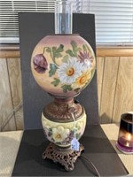 ANTIQUE HAND PAINTED FLORAL GONE WITH THE WIND