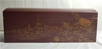 Vintage Chinese hand-painted lacquered  box