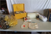 Sewing boxes w/ supplies and more
