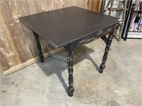Wood Table, 34.5x33.5x30"T