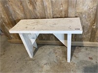 Wood Bench, 29 3/8x11x19.75"