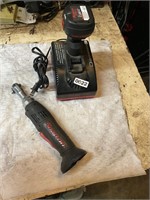 Snap on 1/4” cordless ratchet, charger, battery