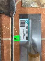 Misc Lot Trowels Saws Axe