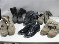 Assorted Size Military Boots See Info