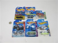 6 voitures hot wheels die cast