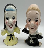 Priest Nun Salt & Peppers Shakers Japan