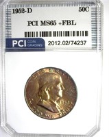 1952-D Franklin MS65+ FBL LISTS $190