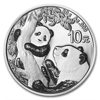 2021 China Pana Coin 30Gr .999 Fine Silver