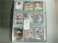 Folder container of Ryan Nolan baseball cards.