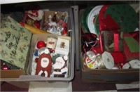 (2) Boxes of Christmas Decor