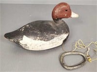 Vintage Redhead decoy marked RS with heavy weight