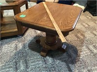 pedestal end table