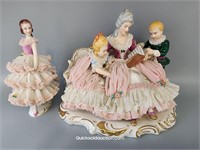 Dresden Art Germany Porcelain Ballerina & Mother R