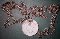 1951 King George 50 Cent Necklace