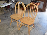 (2) Wood Chairs