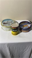 3 Vintage Tins