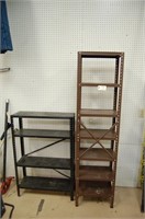 2 Metal Shelves