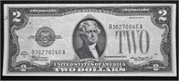 1928 TWO DOLLAR RED SEAL XF