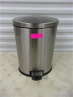Stainless steel foot pedal 16" trash can