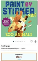 Paint by Sticker Kids: Zoo Animals: Create 10