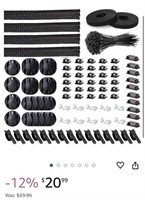 181pcs Cable Management Kits, 100 Fastening Cable