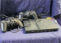Playstation 2 Slim w/ cords 2 Controllers Untested
