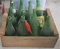 assorted 7UP & Canada Dry 28 oz bottles