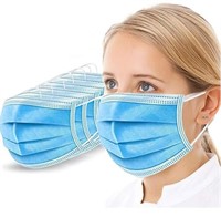 50 PCS Blue Face Masks Non-Woven Fabric