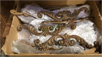 Tray lot of about 20 cast metal decorative