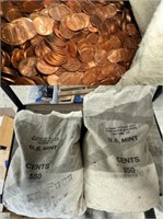 1982 D Copper Pennies $100
