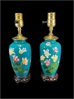 Pair of Asian Vase Lamps