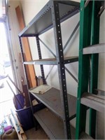 Vintage Metal Shelves 5 ft w/4 shelves