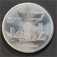 Silver $10 Montreal Olympic (48.8Gm) Coin