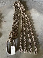 Hoist chains with hooks