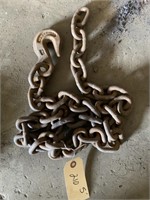 5' log chain, with hook