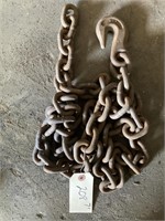 7' log chain, with one hook