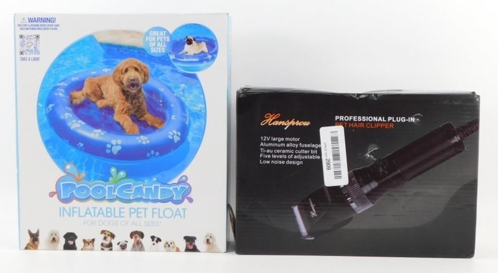 New Pet Hair Clipper & Dog Floatie