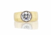 1.90ct Diamond & 18ct yellow gold ring