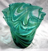 Art Glass Vase 9" x 10"