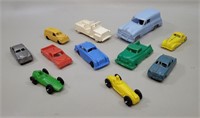 1960's Plastic Cars Lot of 11