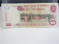 1995 Venezuelan 1000 Bolívares Banknote