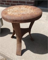 Small metal stool